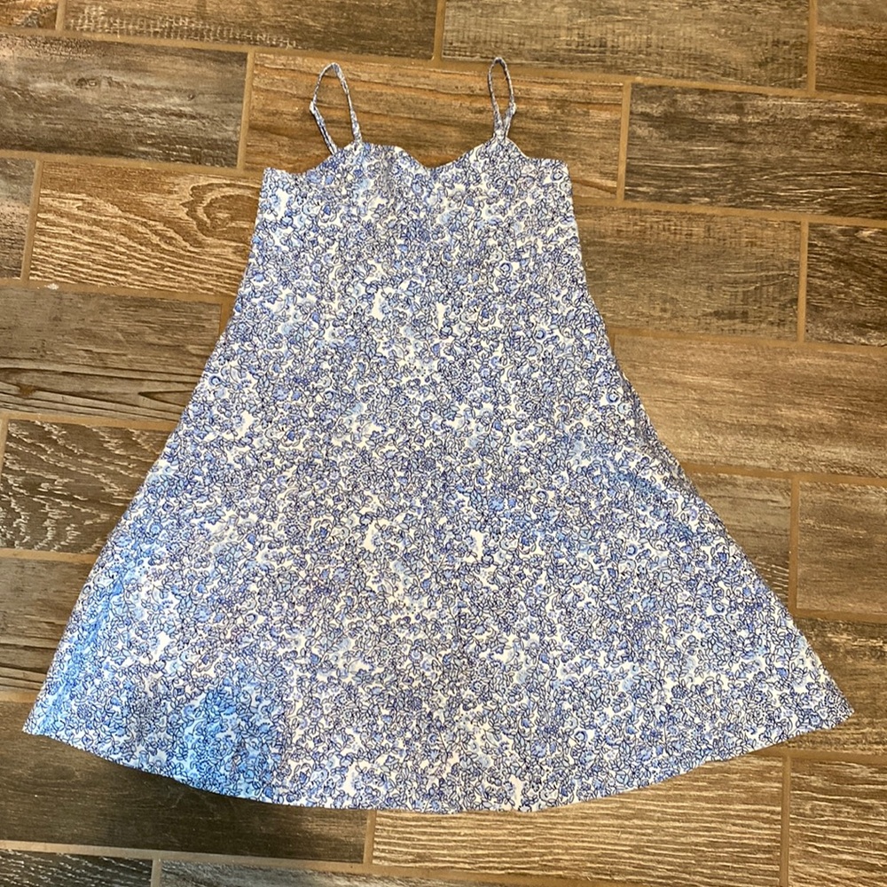 Gap kids blue floral dress